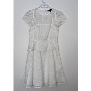 Banana Republic embroidered peplum dress